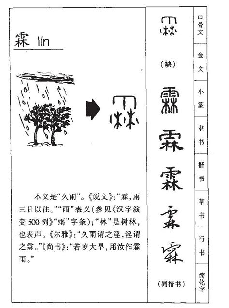 霖字意思